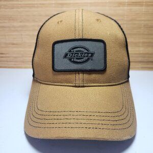 Dickies Men's Hat Cap Two-tone Brown and Black Snapback Mesh Back Truckes Hat